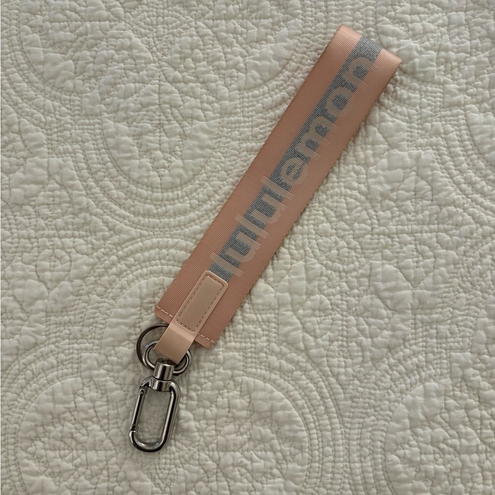 Lululemon pink keychain